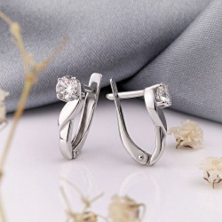 Silberohrringe aus 925er Silber mit Zirkonia SOKOLOV
