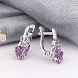 Silberohrringe mit Amethyst kaufen SOKOLOV