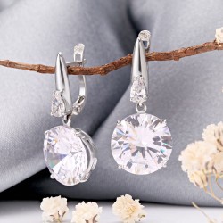 Damenohrringe hängend Silber mit Zirkonia SOKOLOV