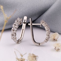 Silberohrringe aus 925er Silber mit Zirkonia SOKOLOV