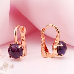 Vergoldete Silberohrringe 925º in Deutschland kaufen Amethyst