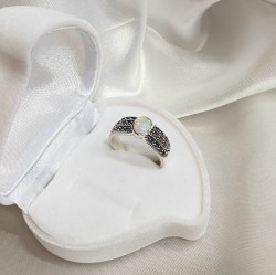 Silberring mit Opal & Markasit