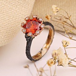 Silberring 925 mit Granat