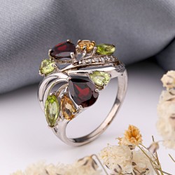 Серебряное кольцо СОКОЛОВ