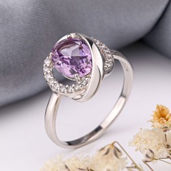 Silberring mit Amethyst SOKOLOV