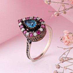Silberring 925 Osmanischer Stil
