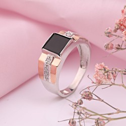 Silberring für Herren kaufen RICHARD Onyx Zirkonia