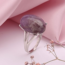 Silberring mit Amethyst 