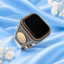 Silberring 925 mit Onyx kaufen
