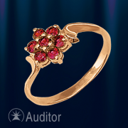 Ring aus Rotgold 585 mit Granat