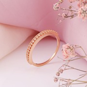 Goldring aus Russischem Gold 585° mit Zirkonia