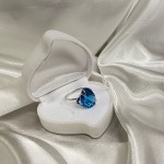 Серебряное кольцо "Swiss Blue"
