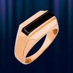 Кольцо перстень золотой "Эстет"