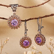 Silber 925 Set mit Amethyst