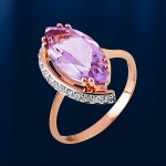  Russisches Goldschmuck Amethyst 