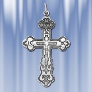 Крест Православный из Серебра "Большой"