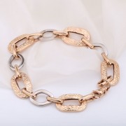  Armband russisches Gold. Bicolor