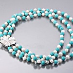 Ожерелье из жемчуга и бирюзы