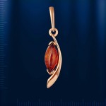 Goldanhaenger mit Bernstein 