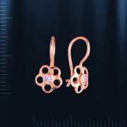 Goldohrringe mit Zirkonia