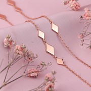 Vergoldete Silberhalskette "Eleganz"