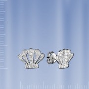  Ohrstecker mit Zirkon, Silber 925