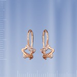 Серьги серебряные с фианитами