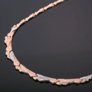Collier russisches Gold. Bicolor