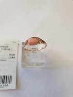 Gold Ring mit Korall