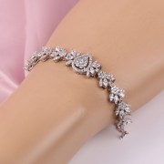 Silberarmband "Fest". Zirkonia