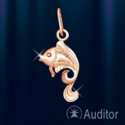 "Goldfish"- Anhaenger aus Rotgold