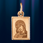 Иконка Владимирской Богоматери золотая
