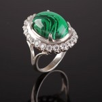 Ring mit Malahit Silber 