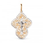 Крест нательный с распятием золото 585