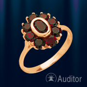 Ring aus Rotgold 585 mit Granat