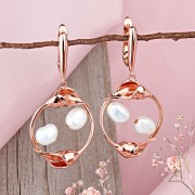 Perlenohrringe vergoldet