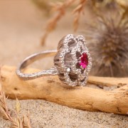 Silberring "Guelguen". Zirkonia