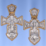  Russische Kreuz Anhaenger Silber