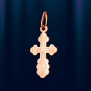 Kreuzanhaenger für Kinder aus russischem Gold 585°