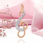 Подвеска с бриллиантами золотая купить