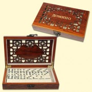 Spiel "Domino", in Box 20x12x4 cm