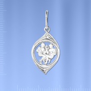 Sternzeichen aus Silber "Zwillinge" 