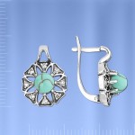 Ohrringe Silber & Tuerkis