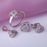 Silberset mit Fianiten