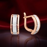 Earring russian red gold