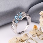Кольцо топаз серебро 925 купить в Германии СОКОЛОВ