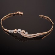 Bracelet Weiss/Rotgold