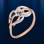 Кольцо золотое с бриллиантами Очарование