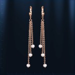 Ohrringe mit Perlen aus Rotgold 585