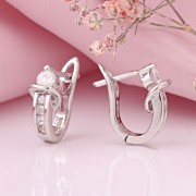 Silberohrringe 925º mit Zirkonia